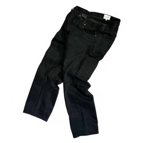 yoused "double black painter pants" (dbl black) size.1A unisex