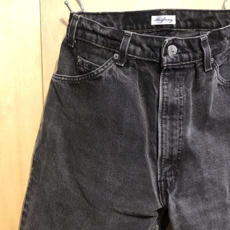 KNIFEWING"USA505 tuck tapered wide pants"S-B(blk) unisex