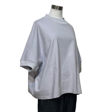 Linen ya"空紡糸度詰め T-shirts"(ice gray)women's