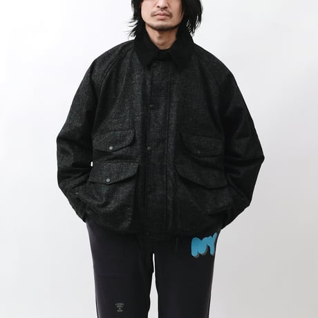 PORTRAITE"classic field jacket short"(charcoal tweed)unisex
