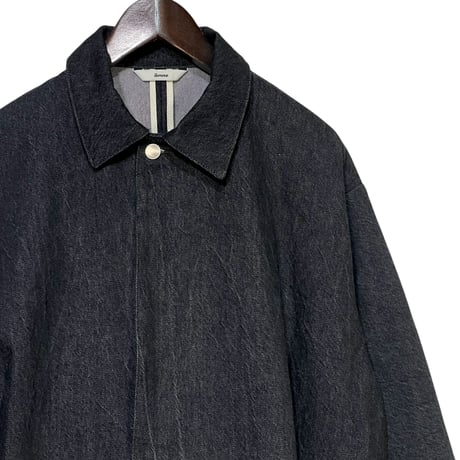 amne "DENIM pleats blouson" (black) unisex