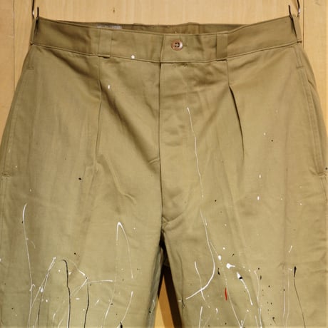 KNIFEWING “rebuild series” French Army Paint Darts 2tuck Pants"C
