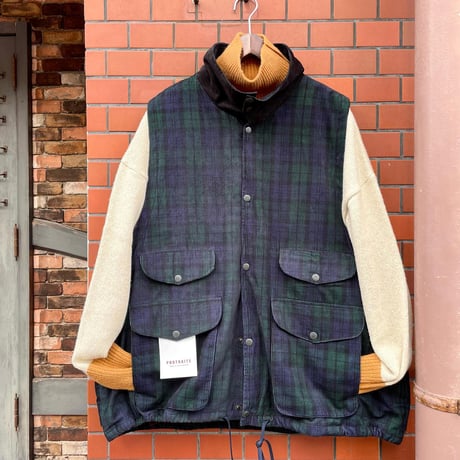 PORTRAITE"over vest"(black watch corduroy)unisex