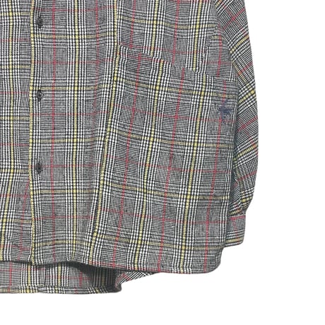Slow Hands "flannel check shirts with pocket"(glen check)unisex