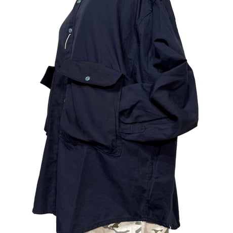 FUNSET OF ART “ indigo gabadine camper work shirts"(indigo)unisex