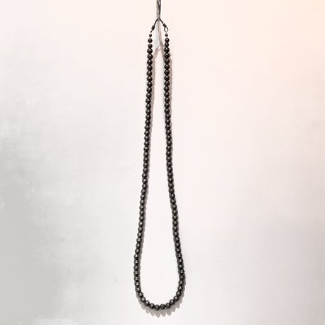 indian jewelry "Old Navajo Silver Beaded Necklace"