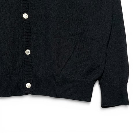 eyya"cotton boucle yarn cardigan"(black)unise