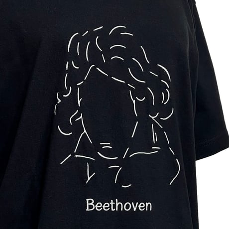 eyya"Beethoven Embroidery S/S Tee"(black)unisex