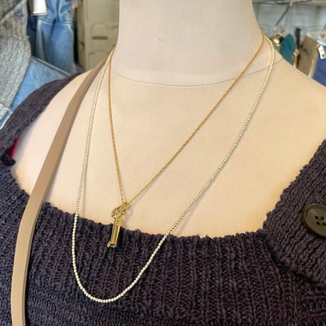 indian jewelry "Navajo made navajo pearl necklace” (2mm×58cm)