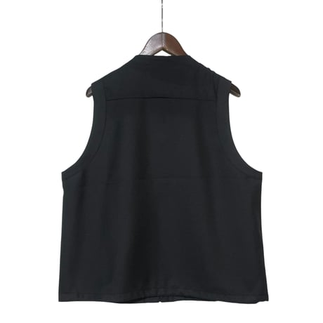 amne "GABARDINE useful vest" (black) unisex