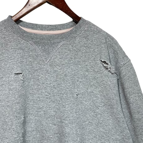 SUBTLE Re label "used damage sweat" (unisex) A