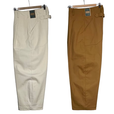 ASEEDONCLOUD"Handwerker cotton duck HW wide trousers"(camel)unisex
