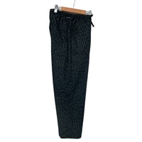 TigreBrocante"cotton×naylon leopard tagosaku long pants“(charcoal) unisex