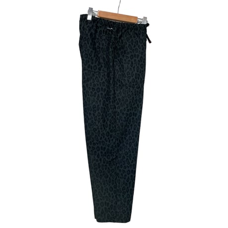 TigreBrocante"cotton×naylon leopard tagosaku pants“(black) unisex