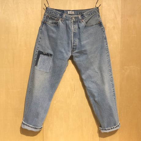 KNIFEWING"USA501 tuck tapered wide pants"M-B