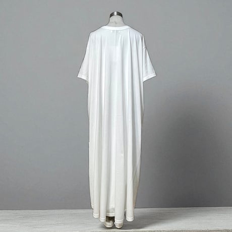CAERULA PER LIGHTS"30/Jersey back flare OP"(white)unisex