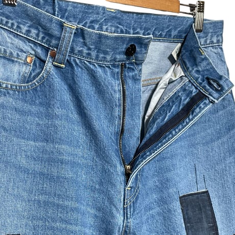TigreBrocante"12,75oz denim big 5pocket pants“(hand damage)unisex.M
