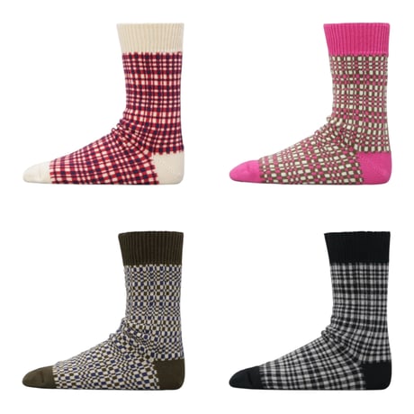 decka quality socks "BRU NA BOINNE × decka quality socks"(plaid)