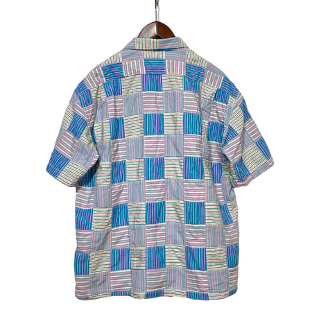 TigreBrocante"stripe patch venice beach S/S shirts"(color mix)unisex