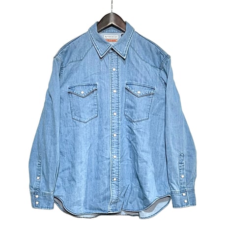 TigreBrocante"8oz denim TB western shirts"(indigo fade)unisex