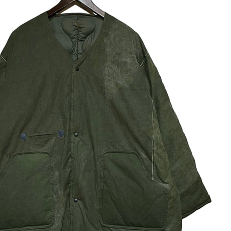 Slow Hands "recycle tent down coat for archive exclusive"(olive×olive)M-A(unisex)
