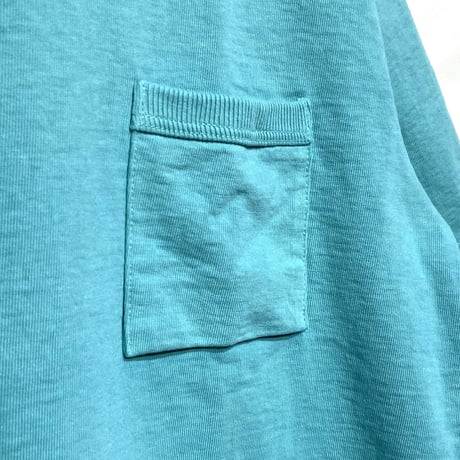 Jackman"dotsume pocket T-shirts"(turquoise blue) unisex