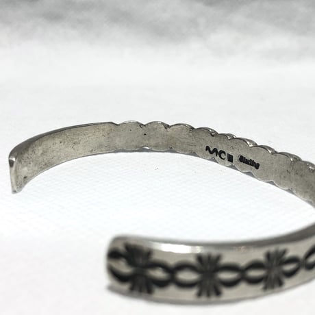 indian jewelry "Martha Cayatineto(navajo)"concho applique bangle