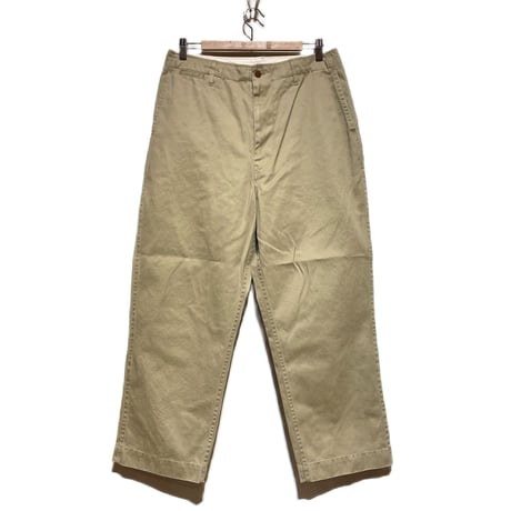 H.UNIT "Weapon work trousers used wash"(beige)unisex