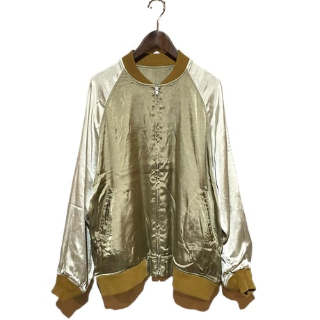 TigreBrocante”circus tiger embroidery souvenir jacket“(beige)unisex