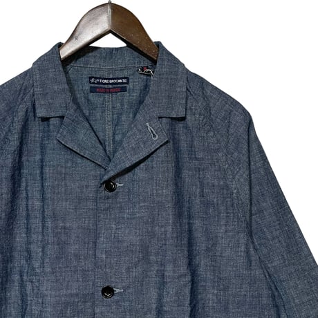 TigreBrocante"indigo chambray raglan tailored S/S shirts"(indigo)unisex