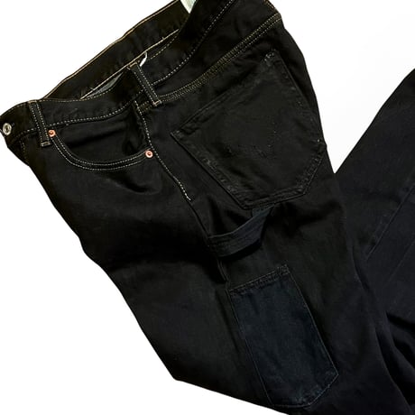 yoused "double black painter pants" (dbl black) size.2A unisex