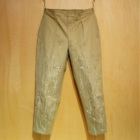 KNIFEWING “rebuild series” French Army Paint Darts 2tuck Pants"C