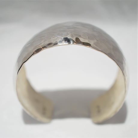 indian jewelry "S.CLY(navajo)"hanmering wide bangle