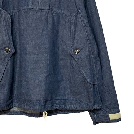 H.UNIT "10oz denim anorak hoodie"(indigo) unisex
