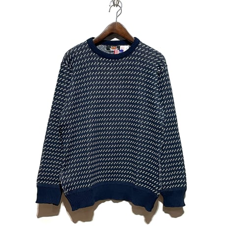 Brimwick U.S.A "birds eye crewneck"(navy)unisex