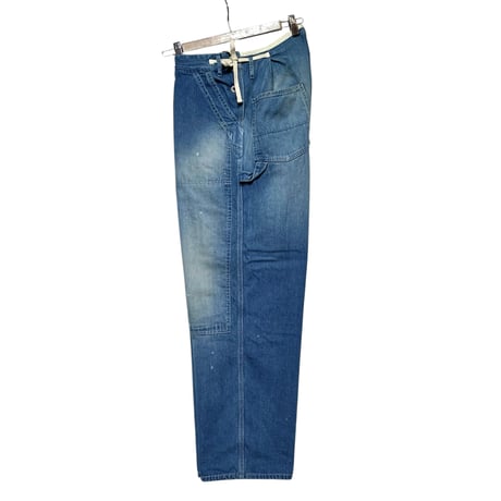 H.UNIT"denim side open painter pants used wash"(indigo)unisex