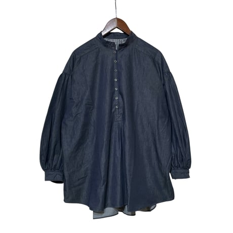 CAERULA PER LIGHTS"high-density denim gatherpull"(navy)unisex
