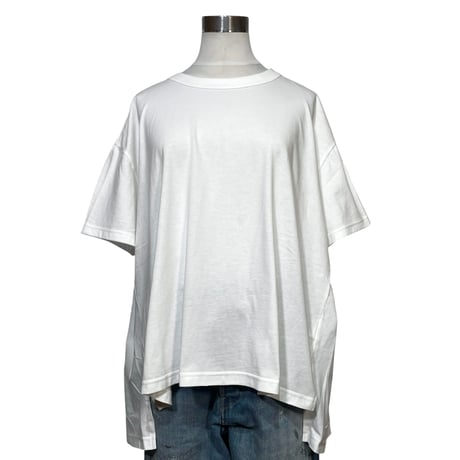 CAERULA PER LIGHTS"30 jersey back flare T"(white)women's