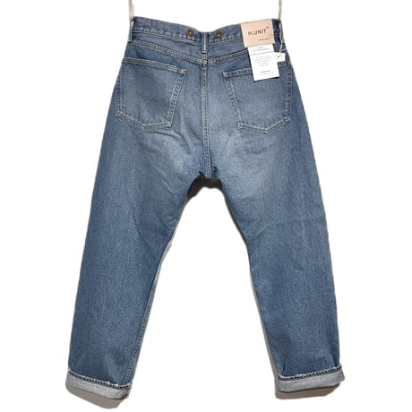 H.UNIT "14oz denim 5P real wash" (indigo) unisex