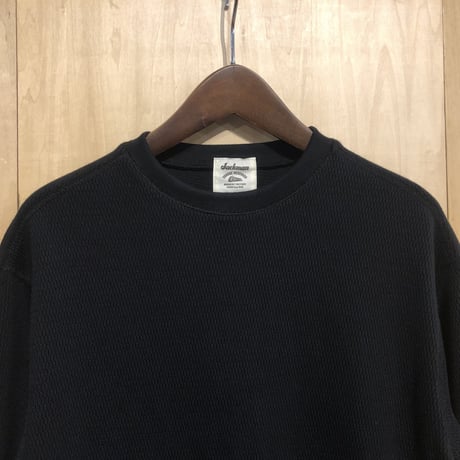 Jackman"thermal crew neck"(black) unisex