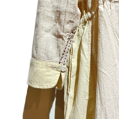 TigreBrocante "Jacquard mix york switch gather one-piece"(natural) women's