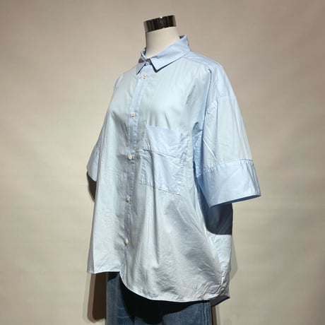 CAERULA "cotton broad trase shirts"(sax) women's