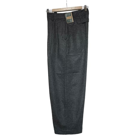ASEEDONCLOUD"Handwerker cordura wool HW wide trousers" (dark gray) unisex