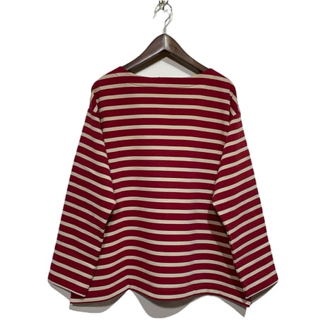 amne "BORDER"gride basque Ⅱ (bordeaux×beige)unisex