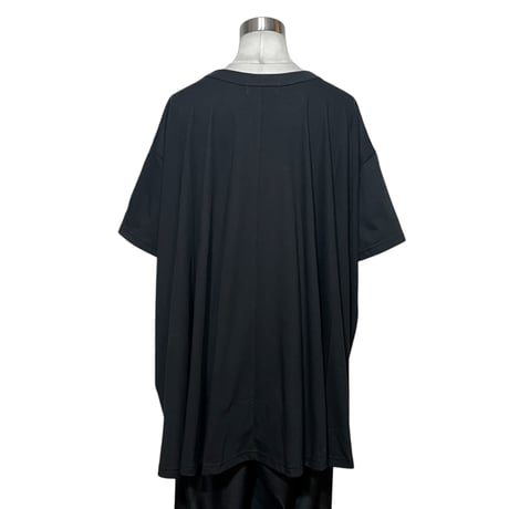 CAERULA PER LIGHTS"30 jersey back flare T"(black)women's