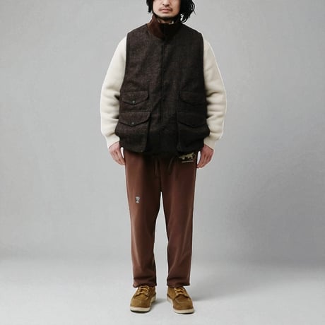 PORTRAITE"over vest"(brown tweed)unisex