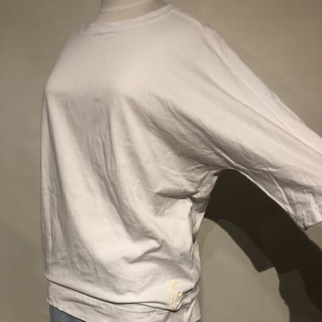SlowHands ”cotton relax tee"(ivory) womens