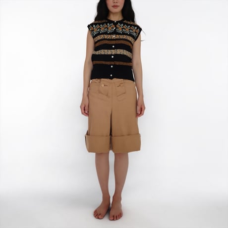 ASEEDONCLOUD"marchant hae trousers" (brown) women's