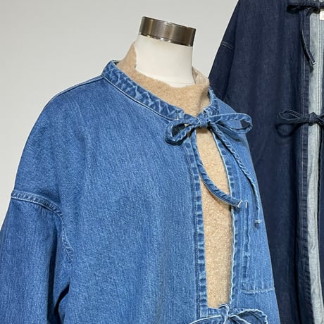 TigreBrocante"12.75oz denim tie up work coat"(women's)