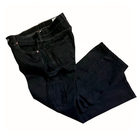 yoused "double black painter pants" (dbl black) size.2A unisex